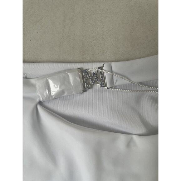 Meshki Swim Bikini Bottom High Waist Cut Out Logo Maleah Swimwear - Picture 4 of 7